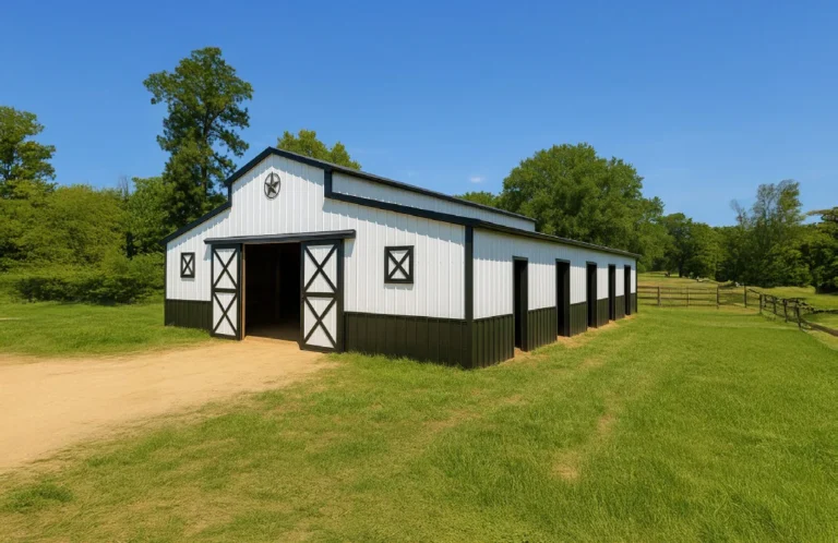 Texwin Black and White Barn