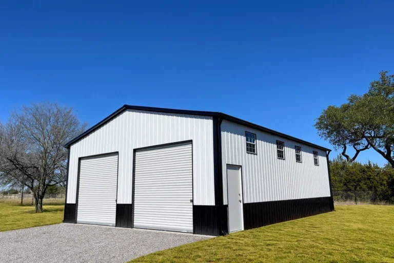 White and Black Metal Shop