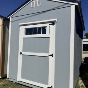 8x12 A-Frame Tall Wall Storage Shed with Transom Door | Rent-to-Own Shed – Texas