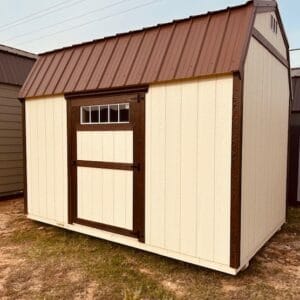 8x12 Side Lofted Barn Shed with Electrical Package | Rent-to-Own Storage Shed – Granbury, TX