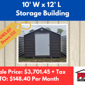 10x12 Storage Building for Sale in Texas