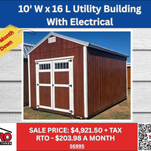 10x16 Utility Shed with Electrical for Sale in Texas | Portable Building | ProStructures