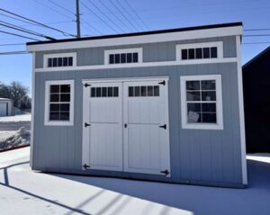 Affordable modern shed building for sale in Bowie, TX