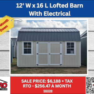 12x16 Lofted Barn with Electrical for Sale in Floresville, TX | ProStructures